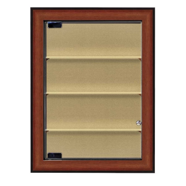 Indoor Enclosed Combo Board, 72"x36", Bronze Frame/Grey & Cork